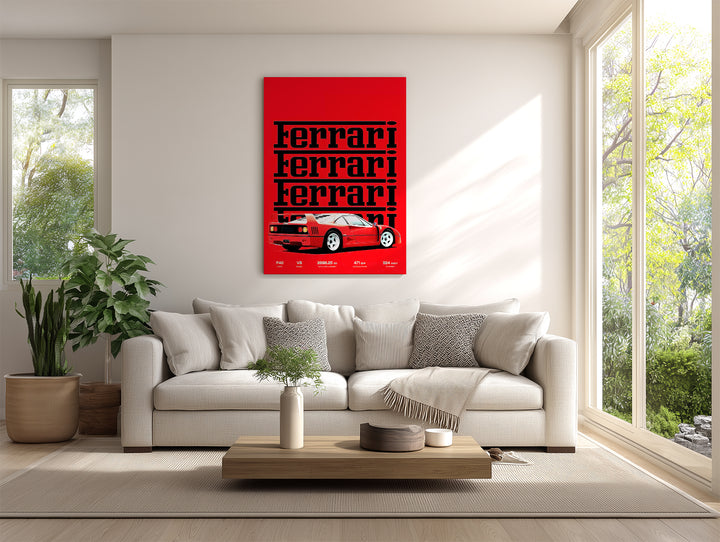 Ferrari F40 Legacy  Wall Poster