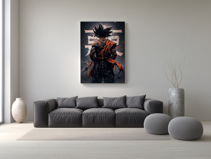Dark Aura Goku  Canvas Poster