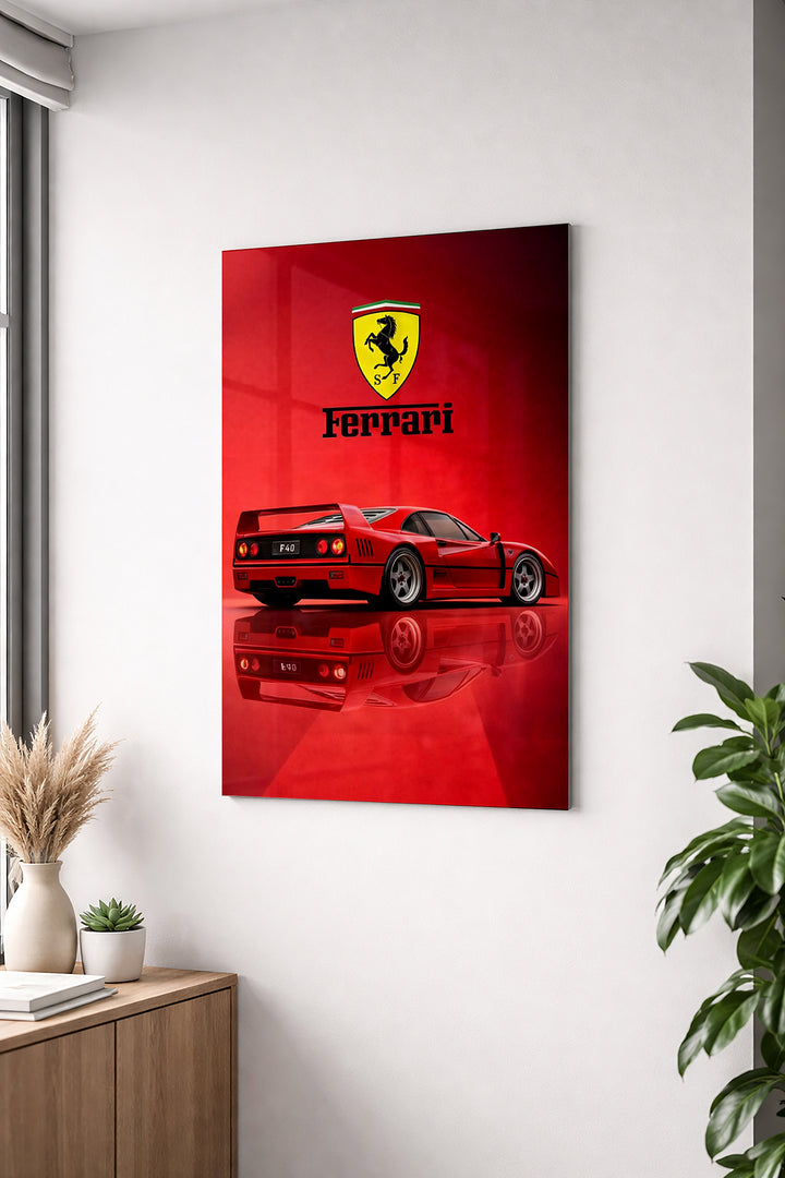 ferrari Heritage Glow Wall Poster