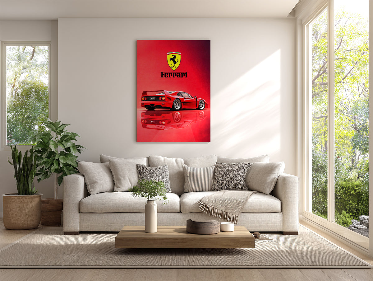 ferrari Heritage Glow Wall Poster