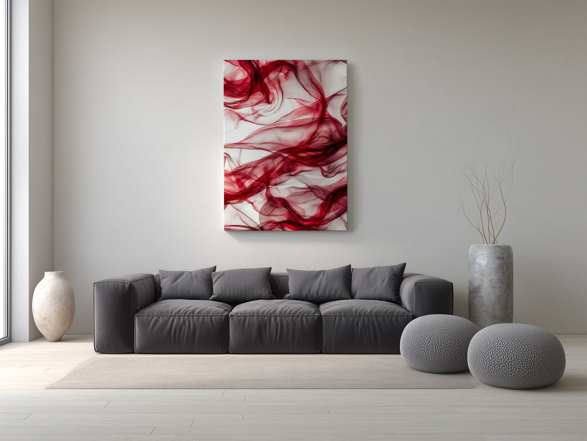 Ruby Mist Modern  Canvas Poster