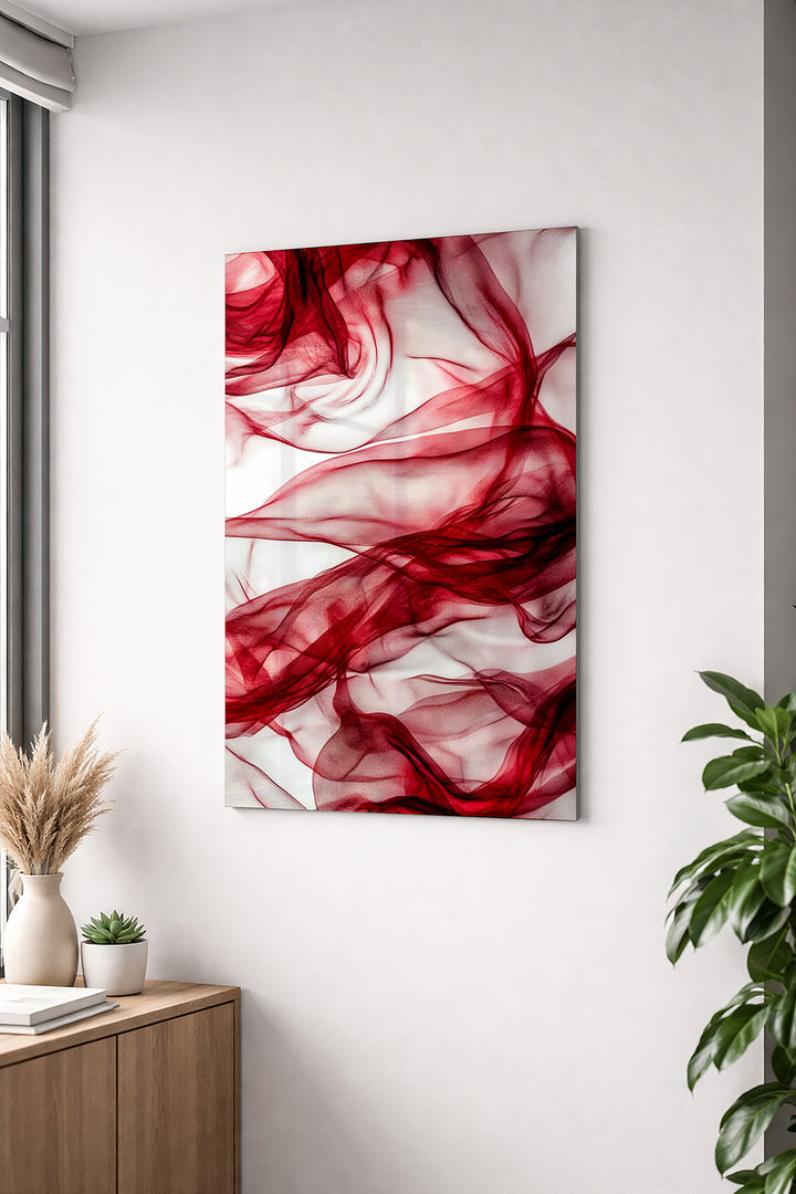 Velvet Ember Waves  Wall Poster
