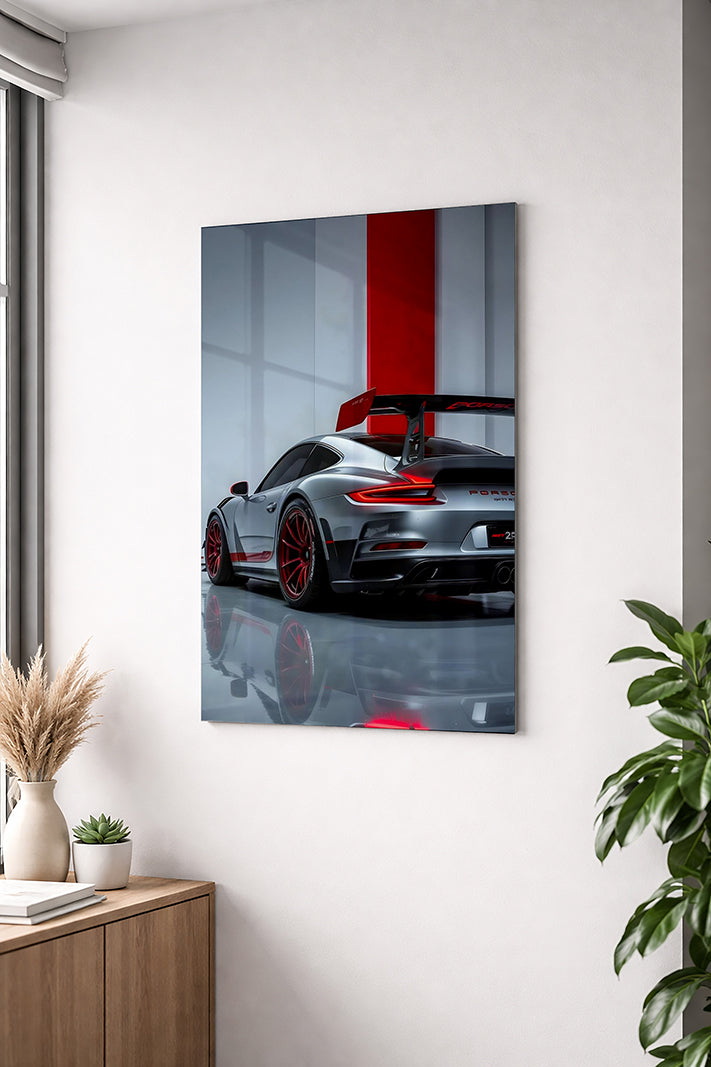 Crimson Velocity GT Acrylic Wall Poster