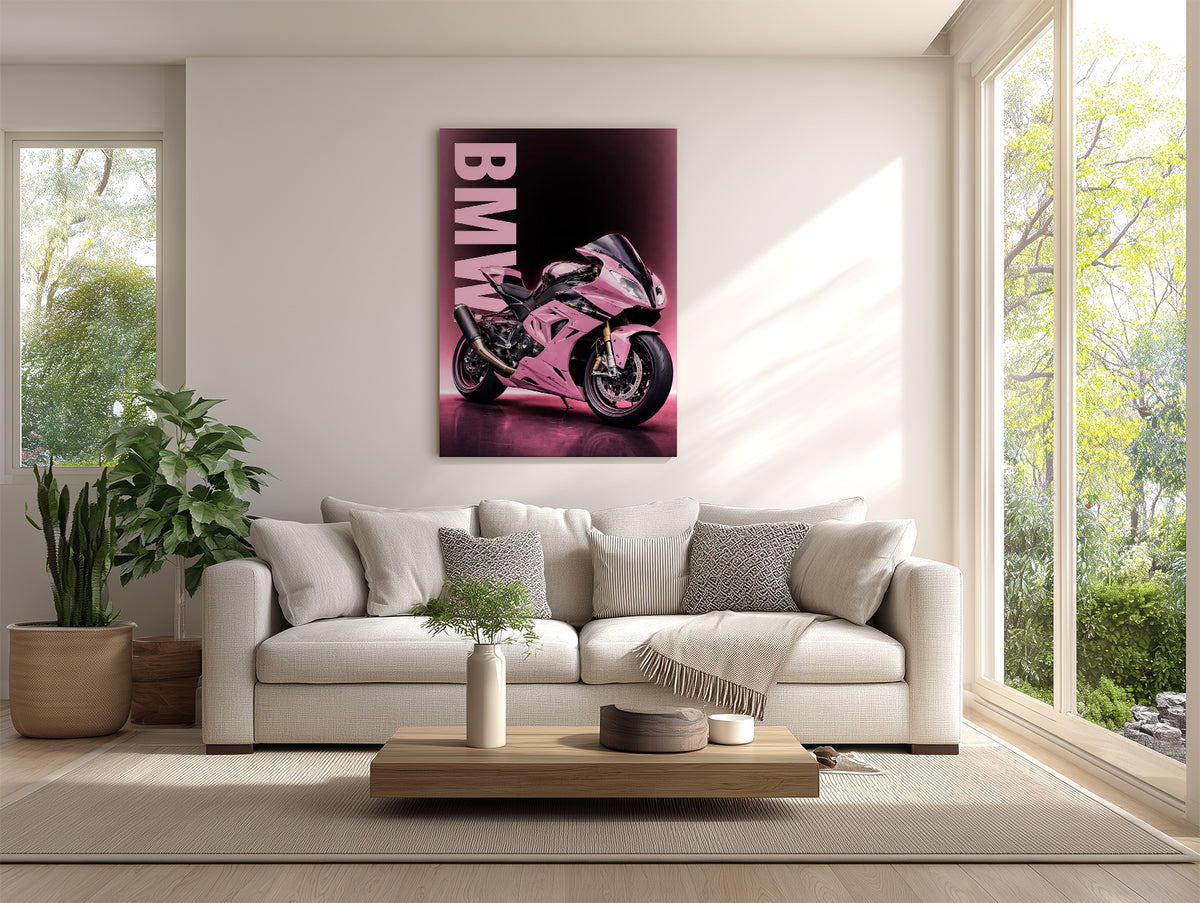 Pink Apex BMW Wall Poster