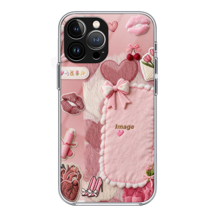 Kawaii Love Patch Phone Case