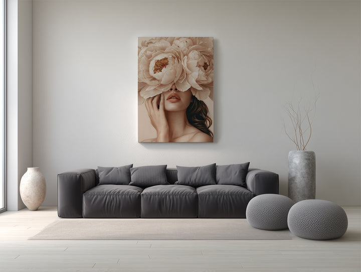 Blush Bloom Muse Canvas Poster