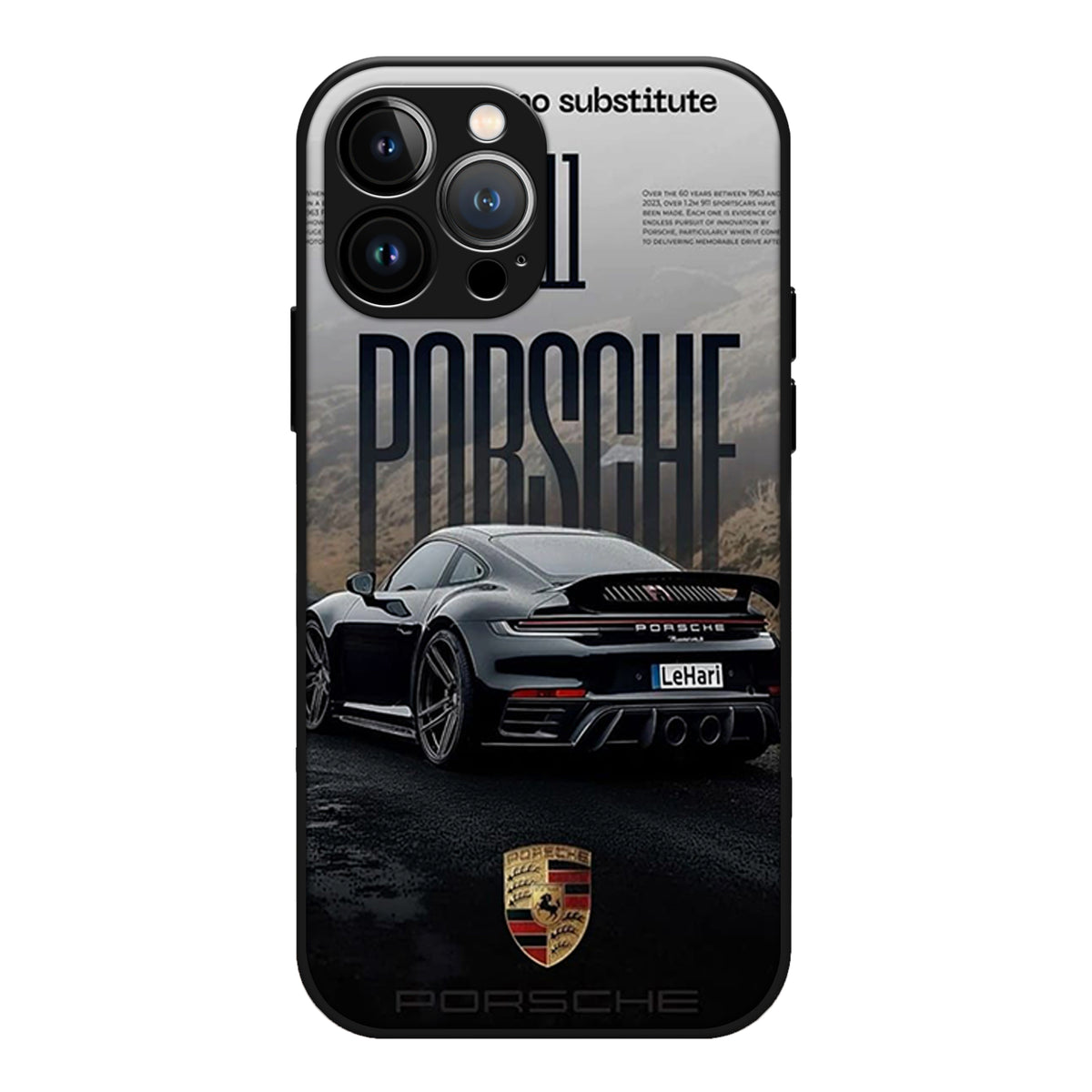 Porsche Noir 911  Case