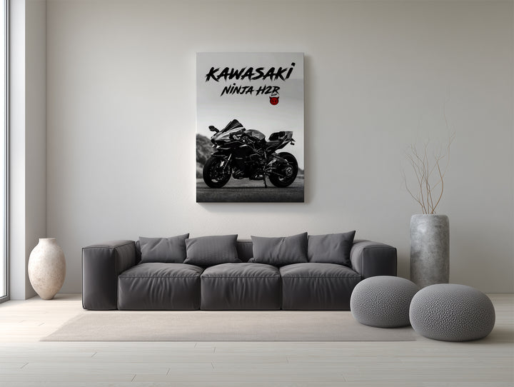 Kawasaki H2R: Dark Beast Edition  Canvas Poster