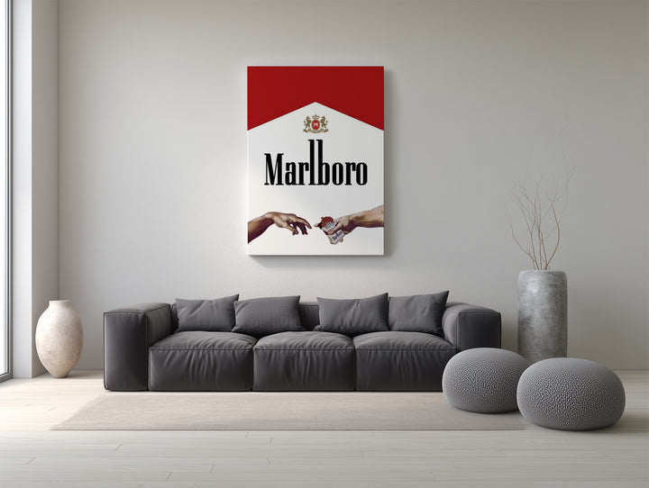 Crimson Edge Canvas Poster