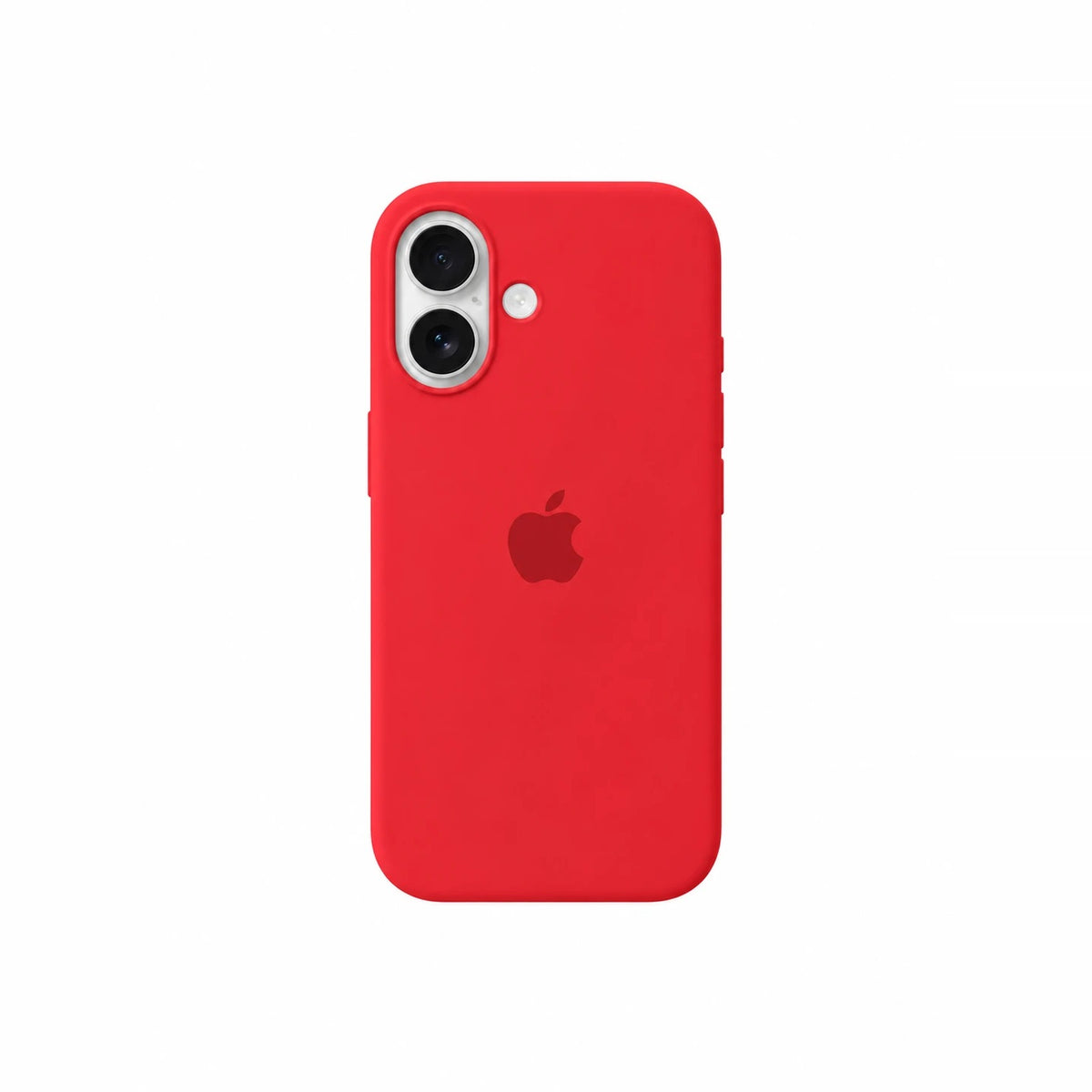 Premium Solid Silicone MagSafe Compatible Case for iPhone – Deep Red