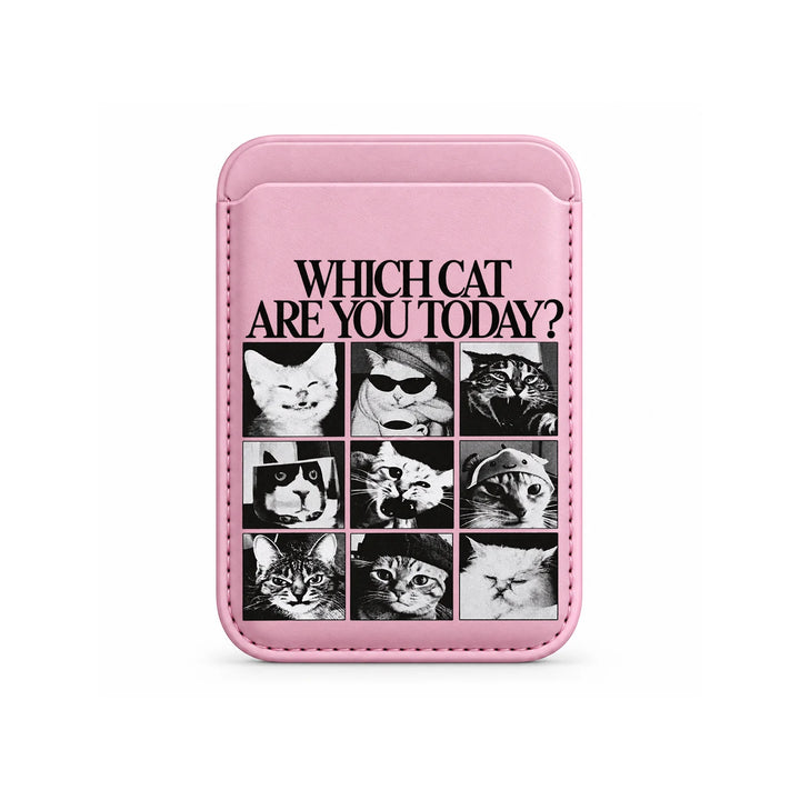 Which Cat Are You Today MagSafe Card Wallet