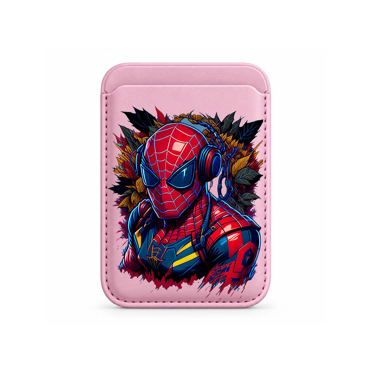 Neon Beats Web Hero MagSafe Card Wallet