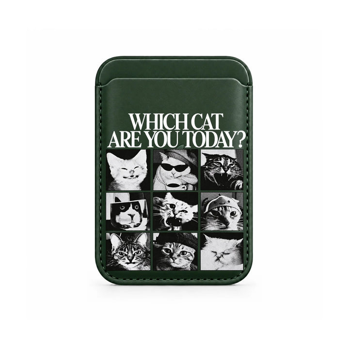 Which Cat Are You Today MagSafe Card Wallet