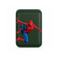 Leaping Web Hero MagSafe Wallet Dark Green