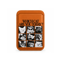 Which Cat Are You Today MagSafe Wallet Orange