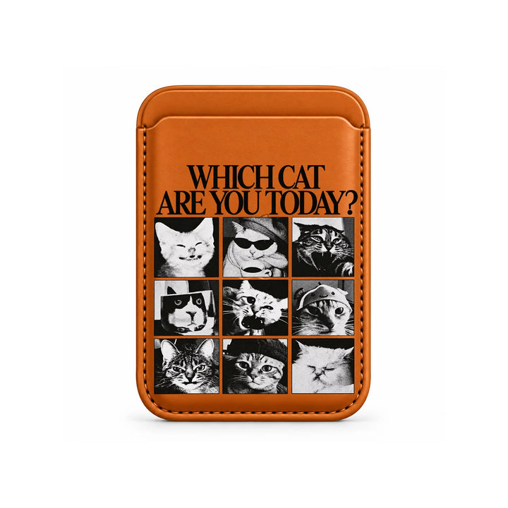 Which Cat Are You Today MagSafe Card Wallet