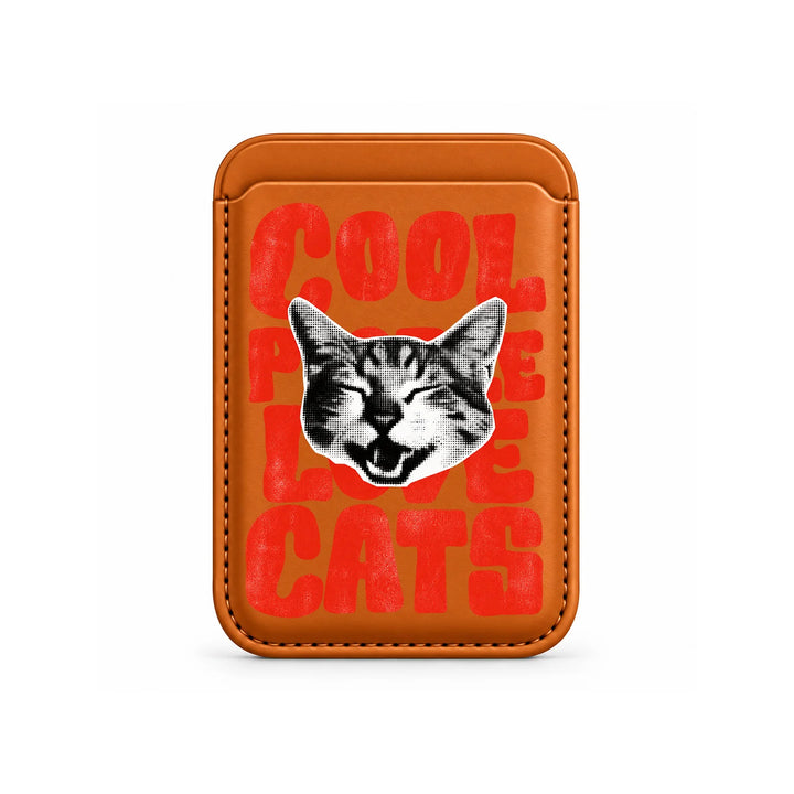 Cool People Love Cats MagSafe Card Wallet