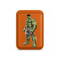 Green Rage Hero MagSafe Wallet Orange