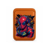Neon Beats Web Hero MagSafe Wallet Orange