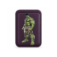 Green Rage Hero MagSafe Wallet Purple