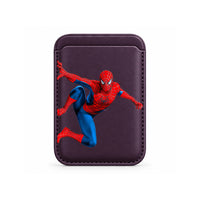 Leaping Web Hero MagSafe Wallet Purple