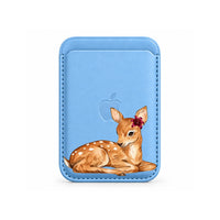 Blossom Fawn MagSafe Card Wallet – Sky Blue