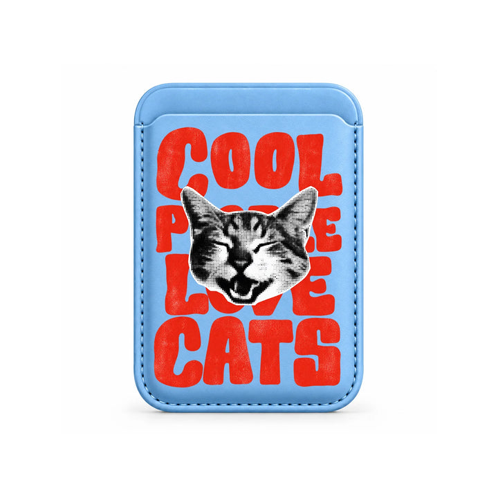 Cool People Love Cats MagSafe Card Wallet