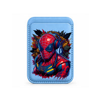 Neon Beats Web Hero MagSafe Wallet Sky Blue