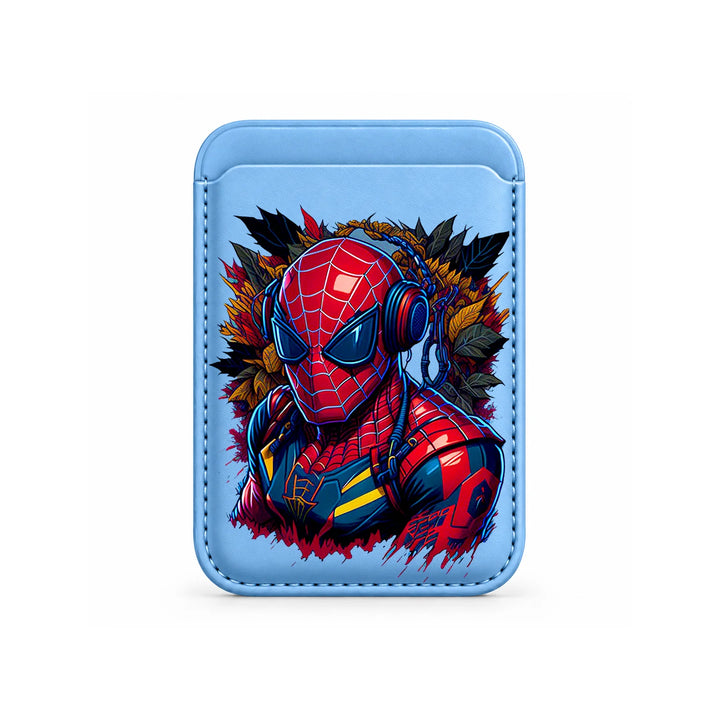Neon Beats Web Hero MagSafe Card Wallet